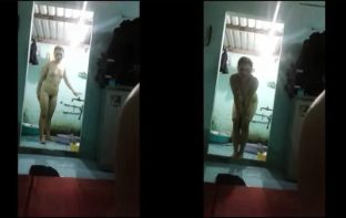 Em dâm tắm không thèm đóng cửa