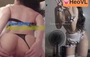 Em Nhật Hạ ăn mặc sexy đứng quay video tự sướng trước gương